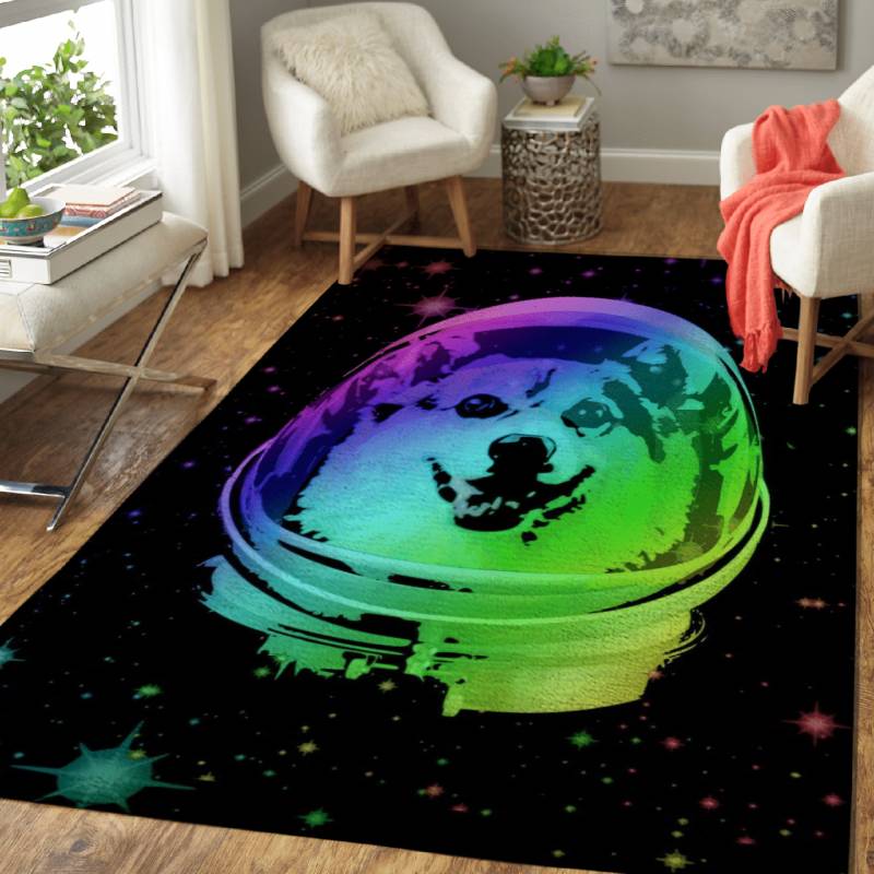 Space Corgi – Animals In Space Area Rug Carpet