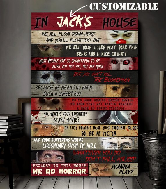 Halloween Gift Horror Movie Characters Canvas Or Poster Hg