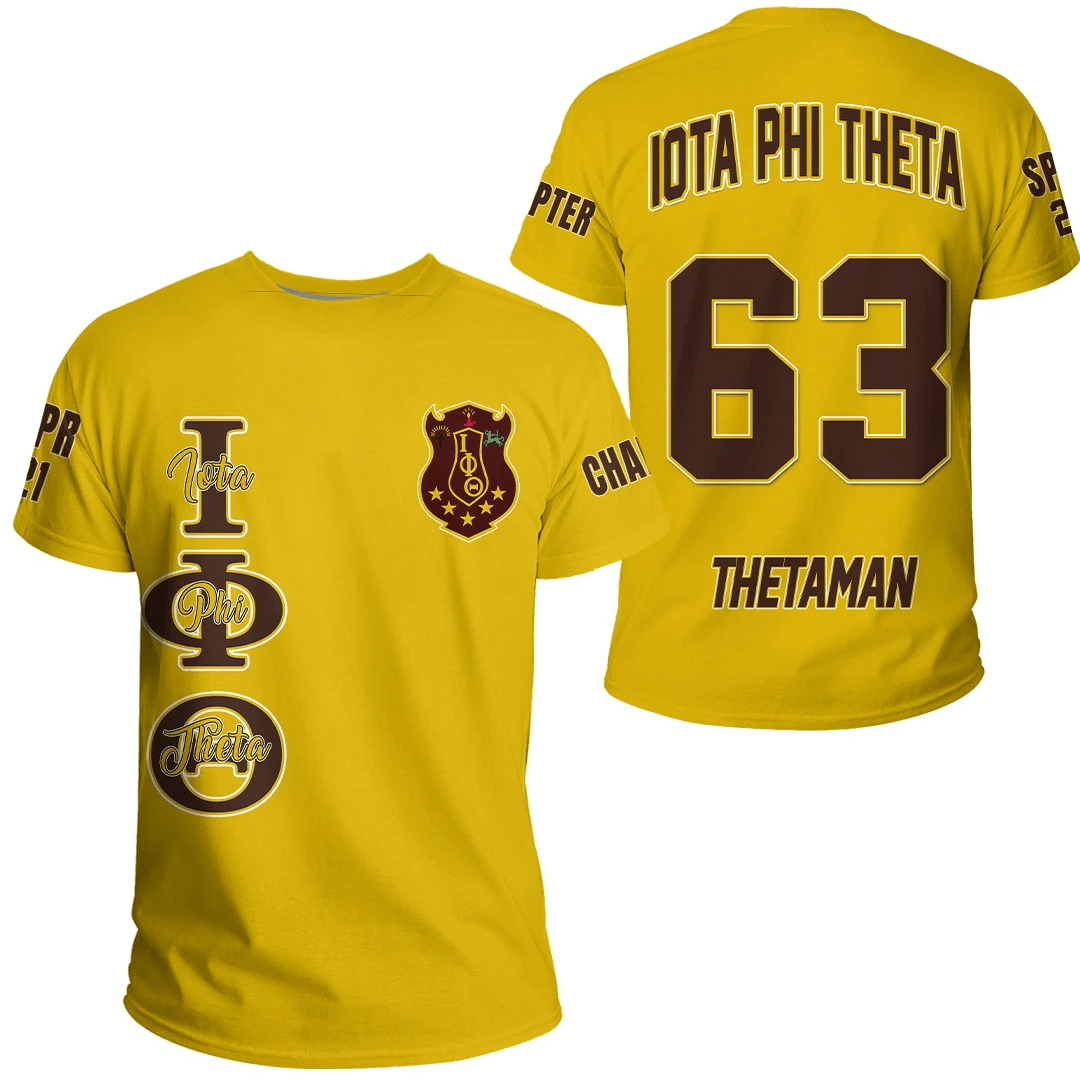 Fraternity Tshirt – Personalized Iota Phi Theta Gold Tshirt