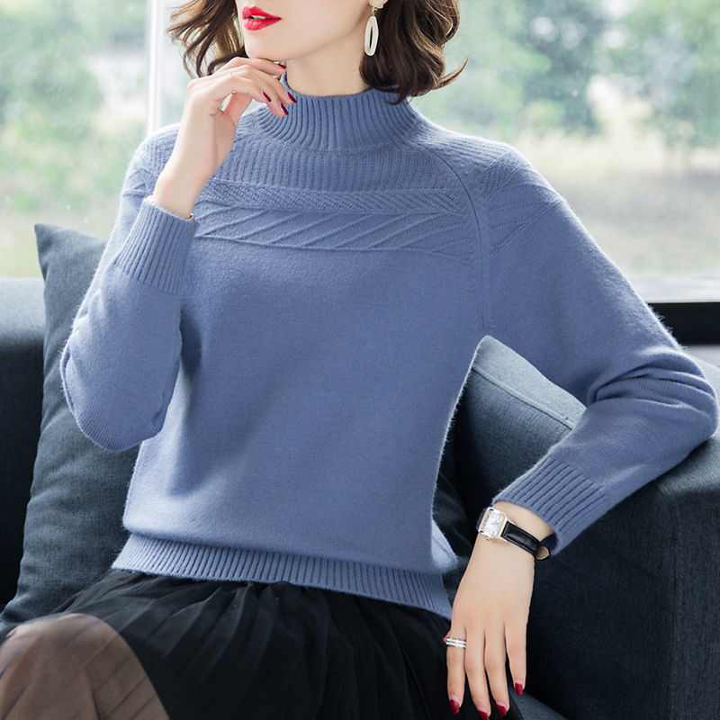 2020 spring summer autumn new women fashion casual warm nice Sweater woman female OL turtleneck Aq128 alx