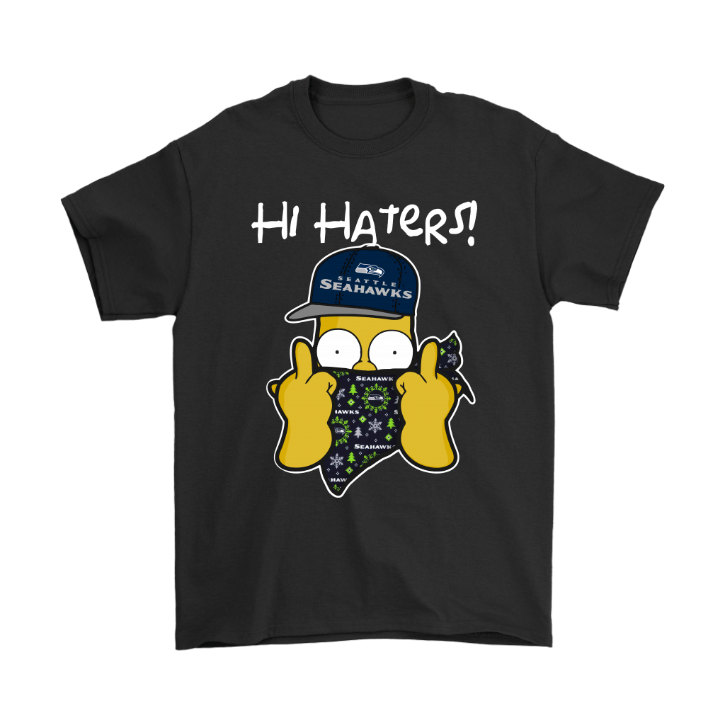 Buy The Simpsons Christmas Gangster Hi Hater Seattle Seahawks Shirts