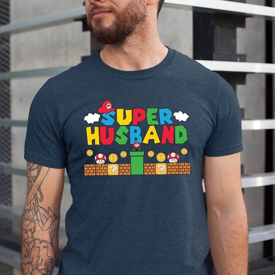 Super Husband Shirt, Funny Husband Tshirt, Father’S Day Shirt, Gamer Husband Shirt, Father Gift Tee, Fathers Day Gift Funny Husband Shirt