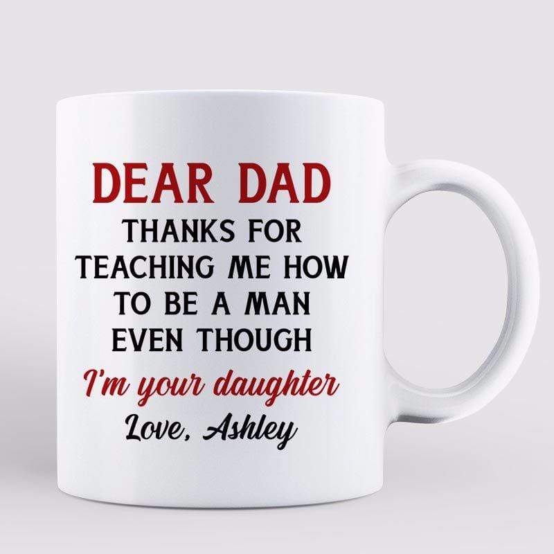 Father‘s Day Dear Dad From Daughter Personalized Mug