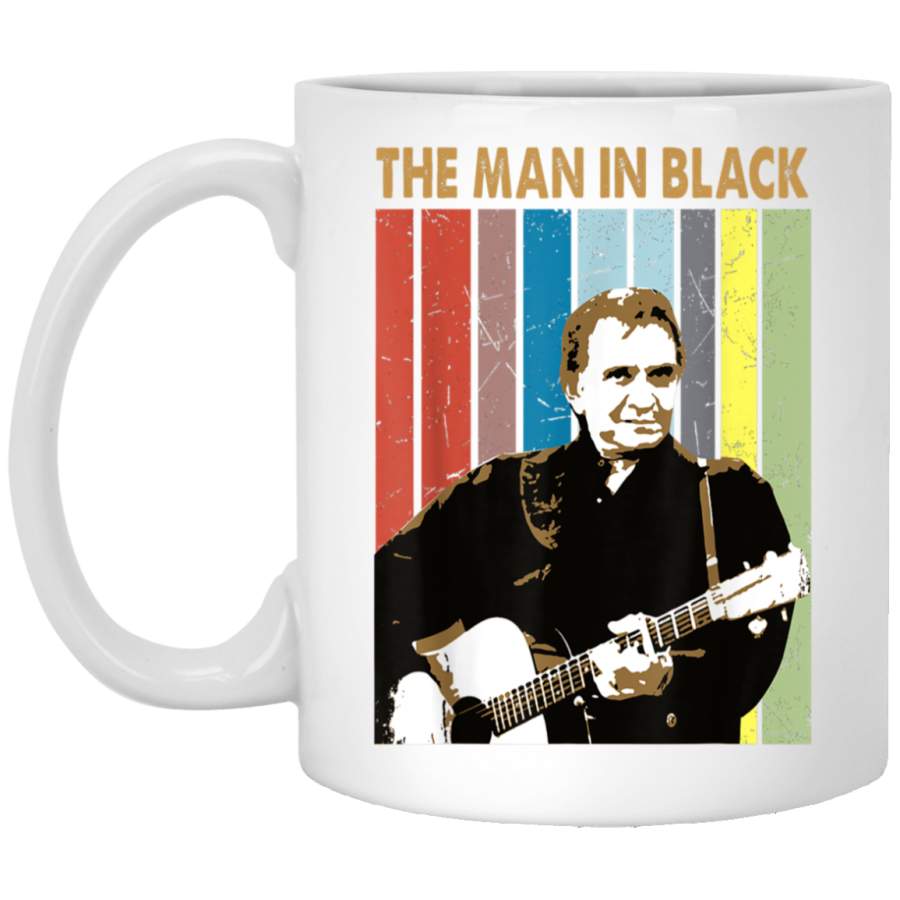 The Man In Black Vintage Johnny Cash For Men Women White Mug