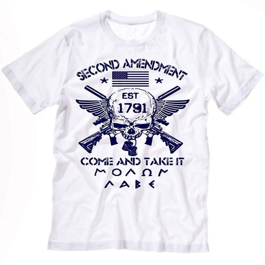 2Nd Amendment T-Shirt Usa Gun Rights To Bear Arms Constitution Xii Men’S Funny T-Shirt