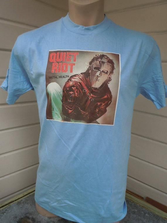 44 1980S Quiet Riot Shirt Single Sided Deadstock Unworn Old Hanes Shirt