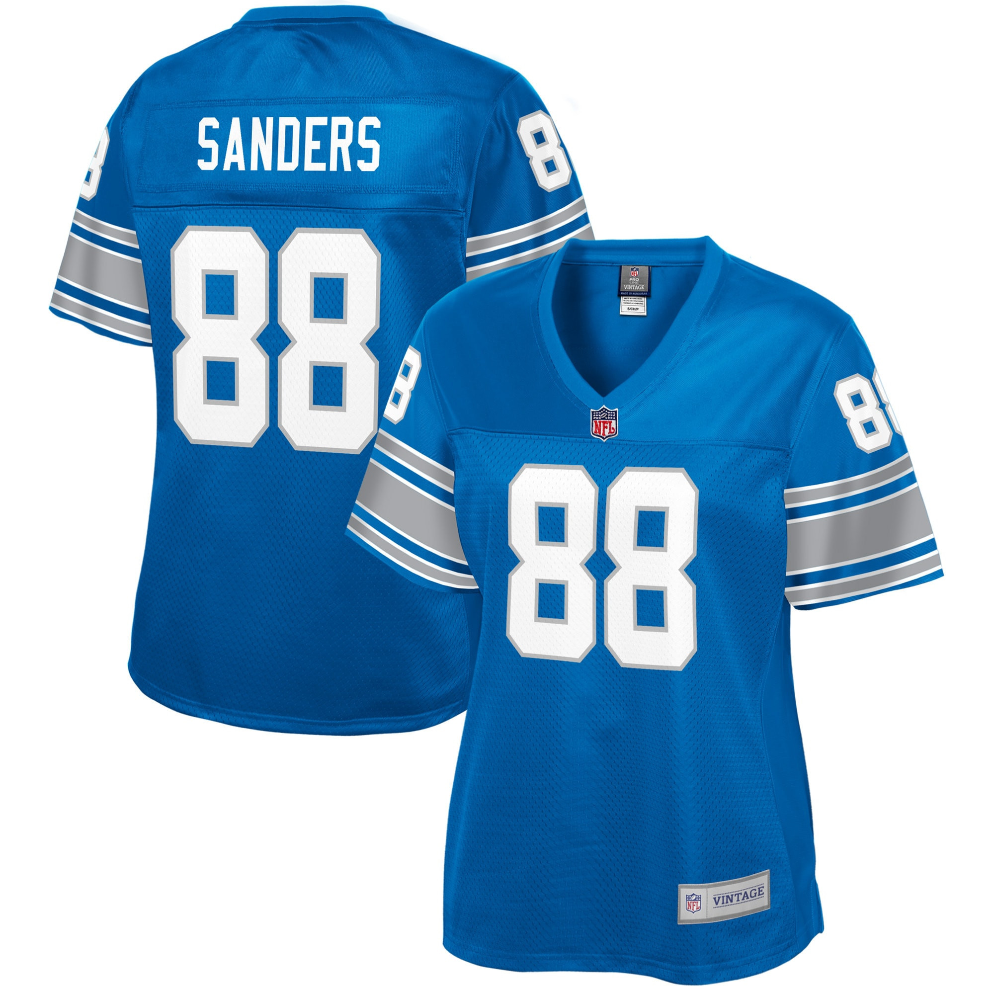 Charlie Sanders Detroit Lions NFL Pro Line Womens Retired Player Replica Jersey – Royal NFL