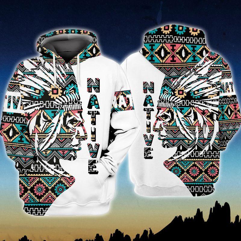 Native American Pride Custom Design Shirts For Friends 3D Hoodie