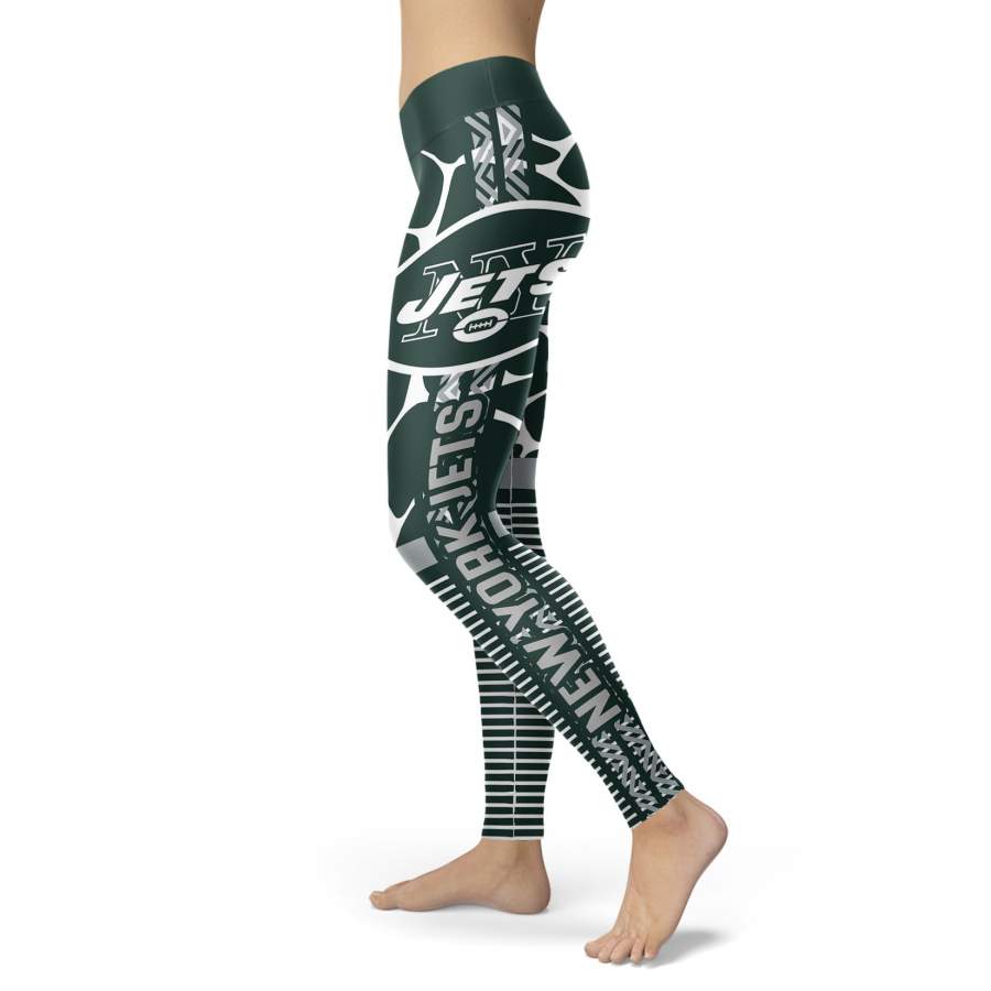 Cool Air Lighten Attractive Kind New York Jets Leggings