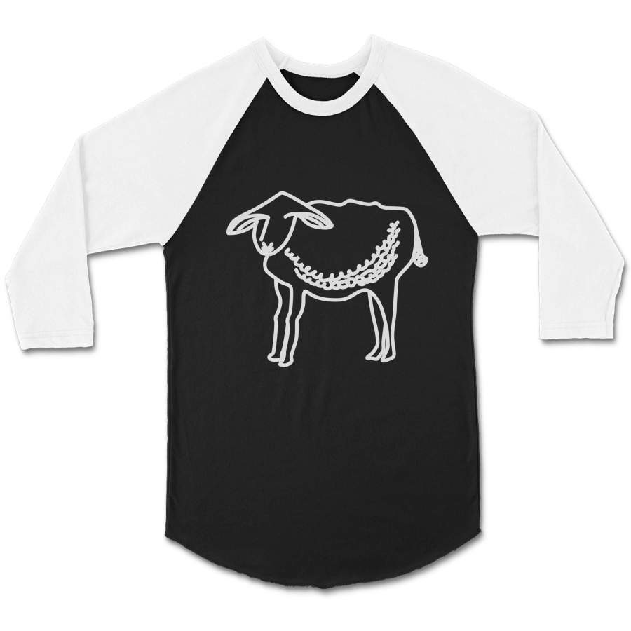 Sheep Eat Animal American Apparel CPY Unisex 3/4 Sleeve Baseball Tee T-Shirt