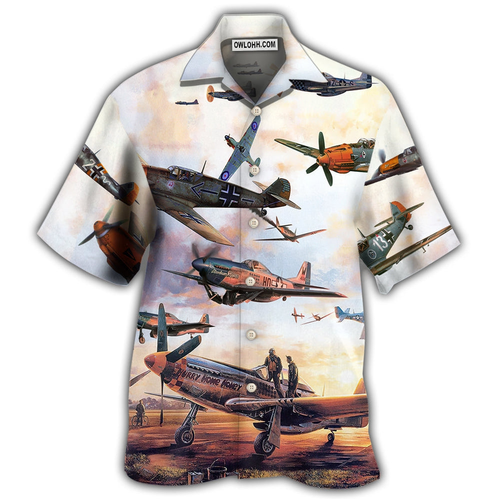 Airplane Aviation And Maritime The Long Ride Home – Hawaiian Shirt  – Owl Ohh