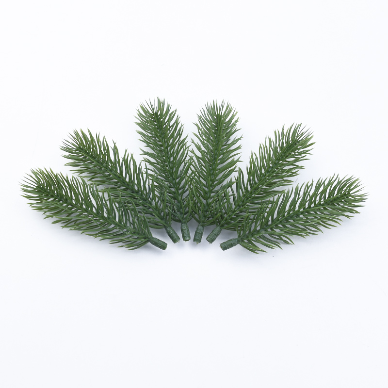 10pcs Artificial Plants Plastic Pine Tree Christmas Garland Diy Gifts Candy Box Scrapbooking Wedding Home Decoration Accessories alx