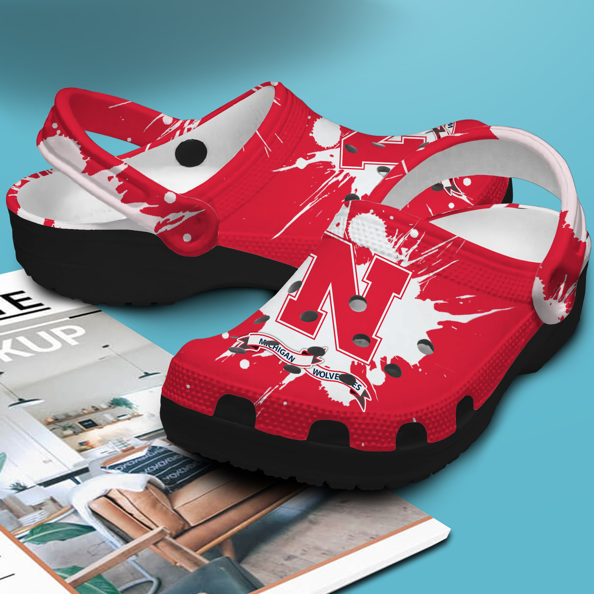 Customized – Nebraska Crocs- 12862Du