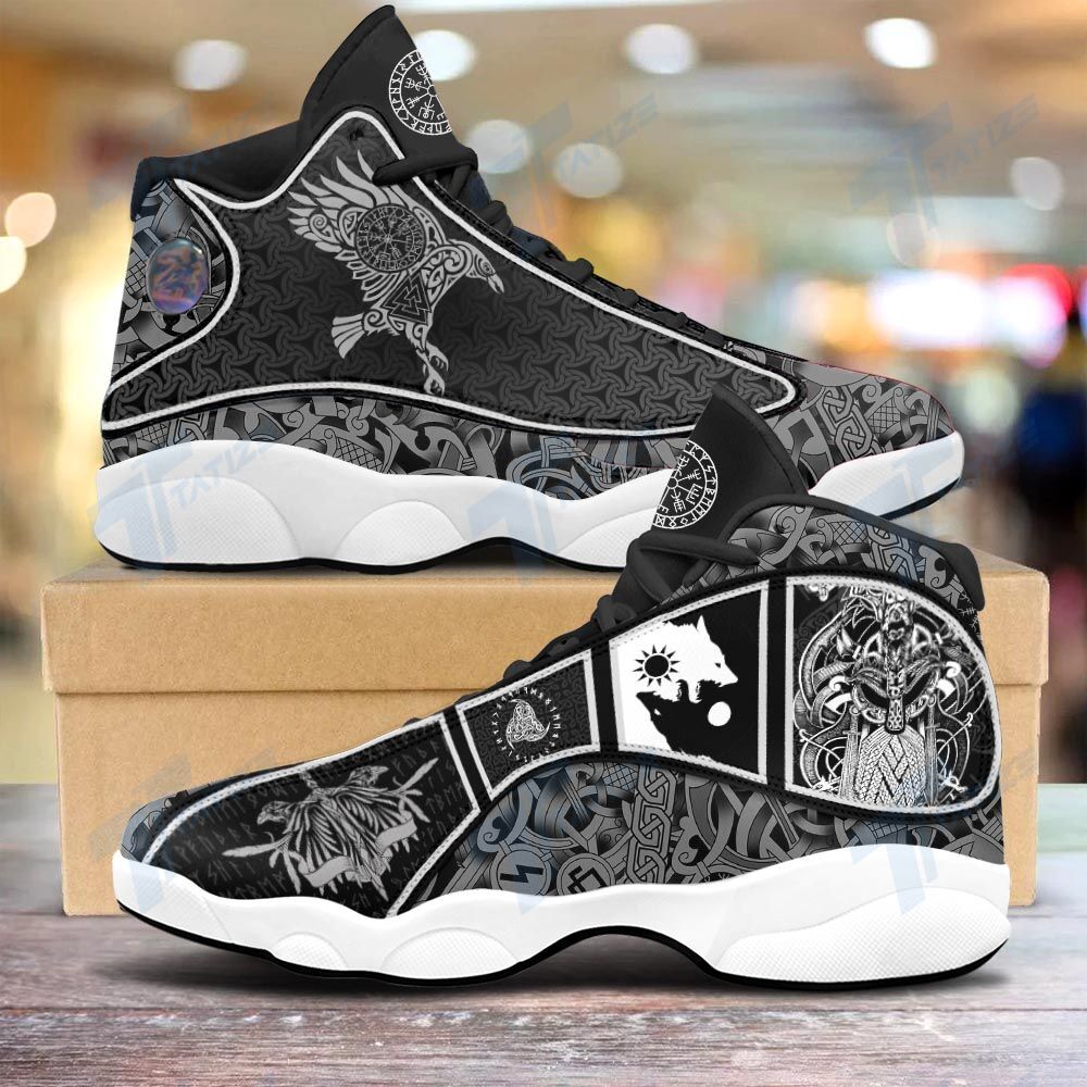 Odin Raven Vikings pattern 13 Sneakers XIII Shoes