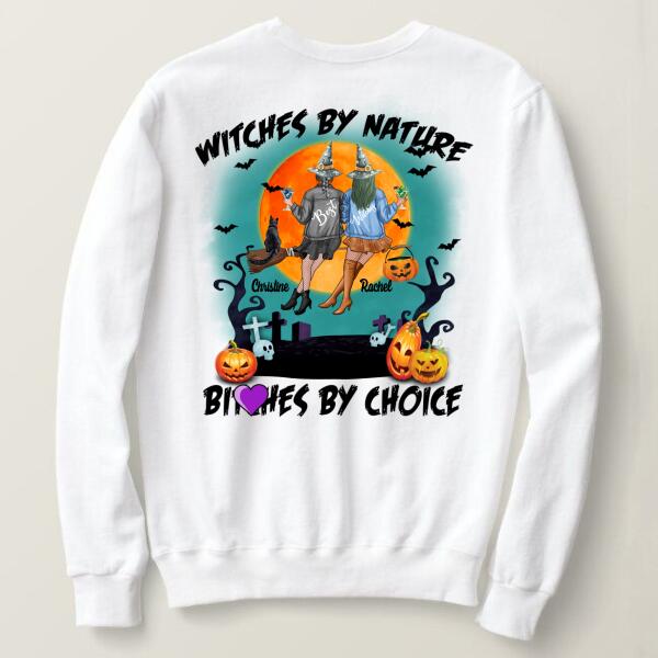 Personalized Besties Sweatshirts – Halloween Witch Shirts – Halloween Gifts For Tweens