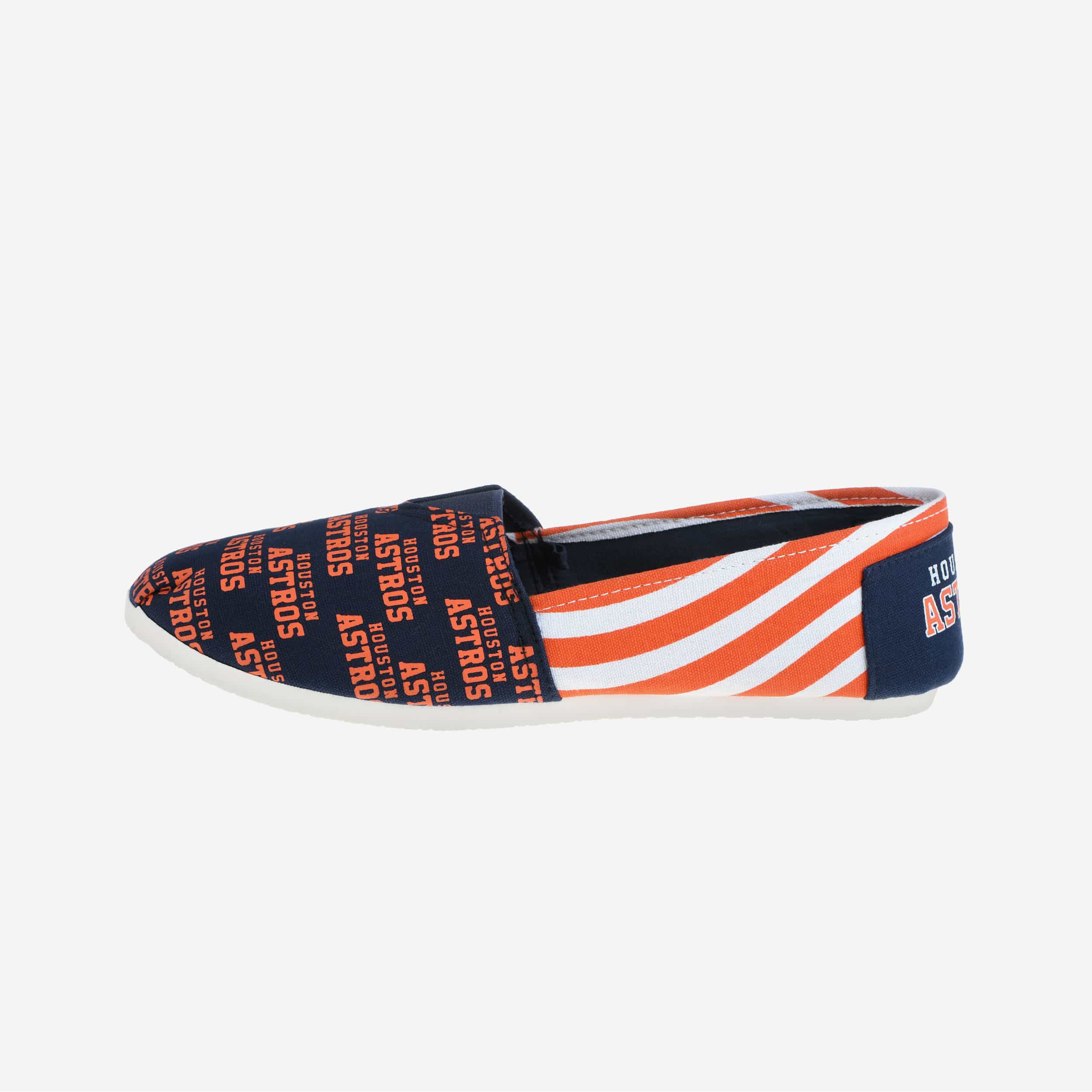 Houston Astros Womens Stripe Canvas Shoe