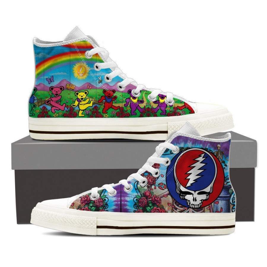 Grateful Dead Mens High Top Sneakers