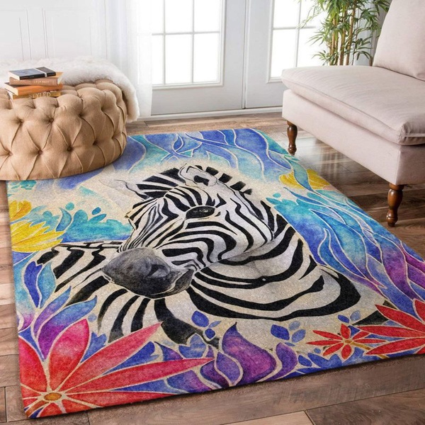 Zebra Area Rug Living Room Rug Home Decor Floor Decor  3 VH3