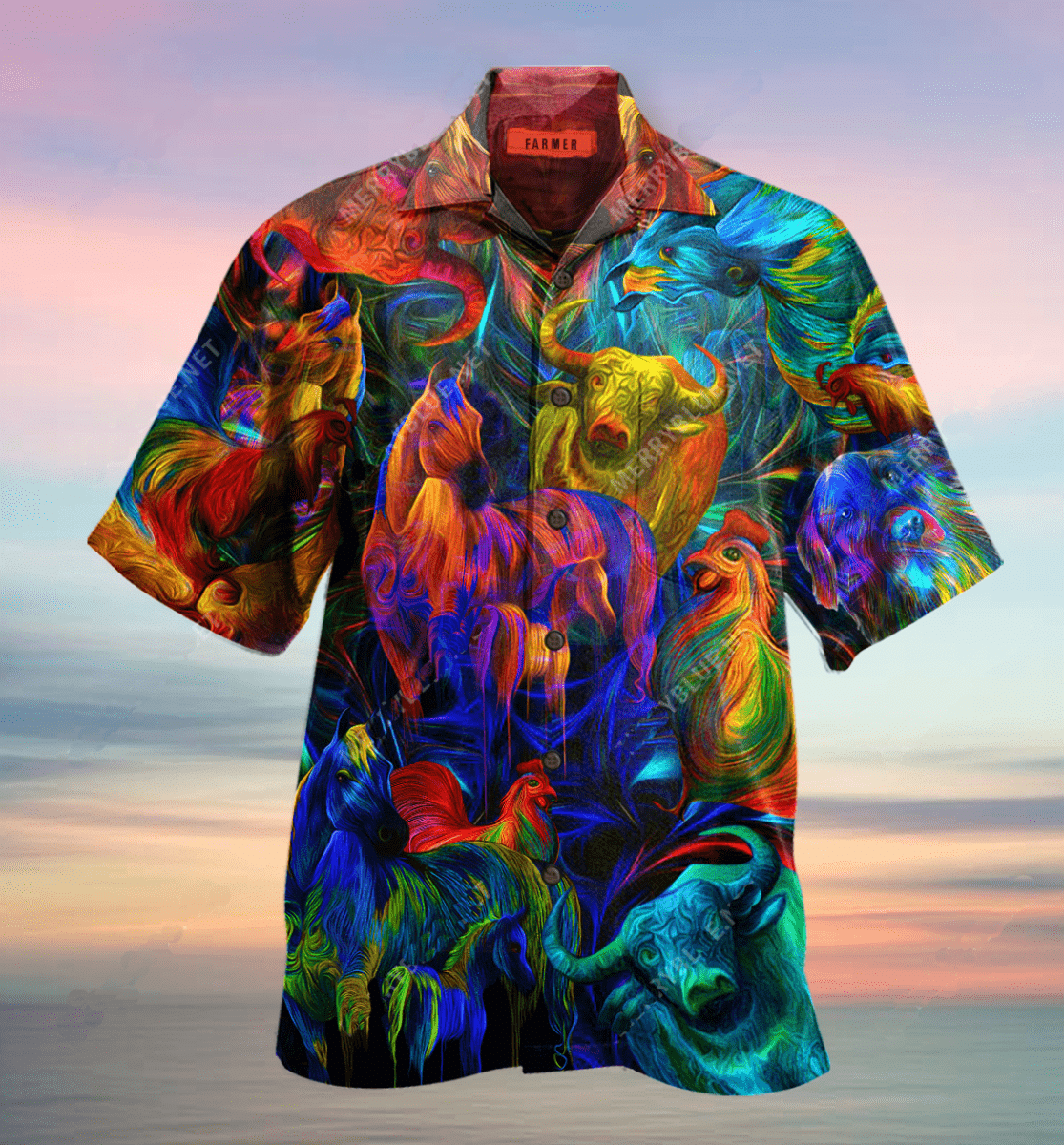 Order Amazing Colorful Farm Unisex Hawaii Aloha Shirts Ha53247