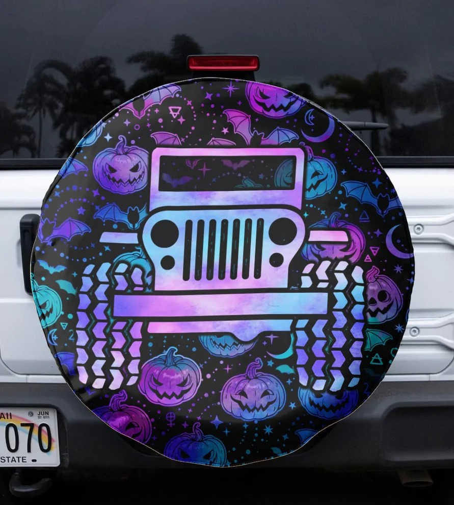 Jeep-O-Ween Halloween Spare Tire Cover