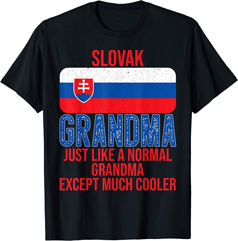 Vintage Slovak Grandma Slovakia Flag for Mother’s Day T-Shirt