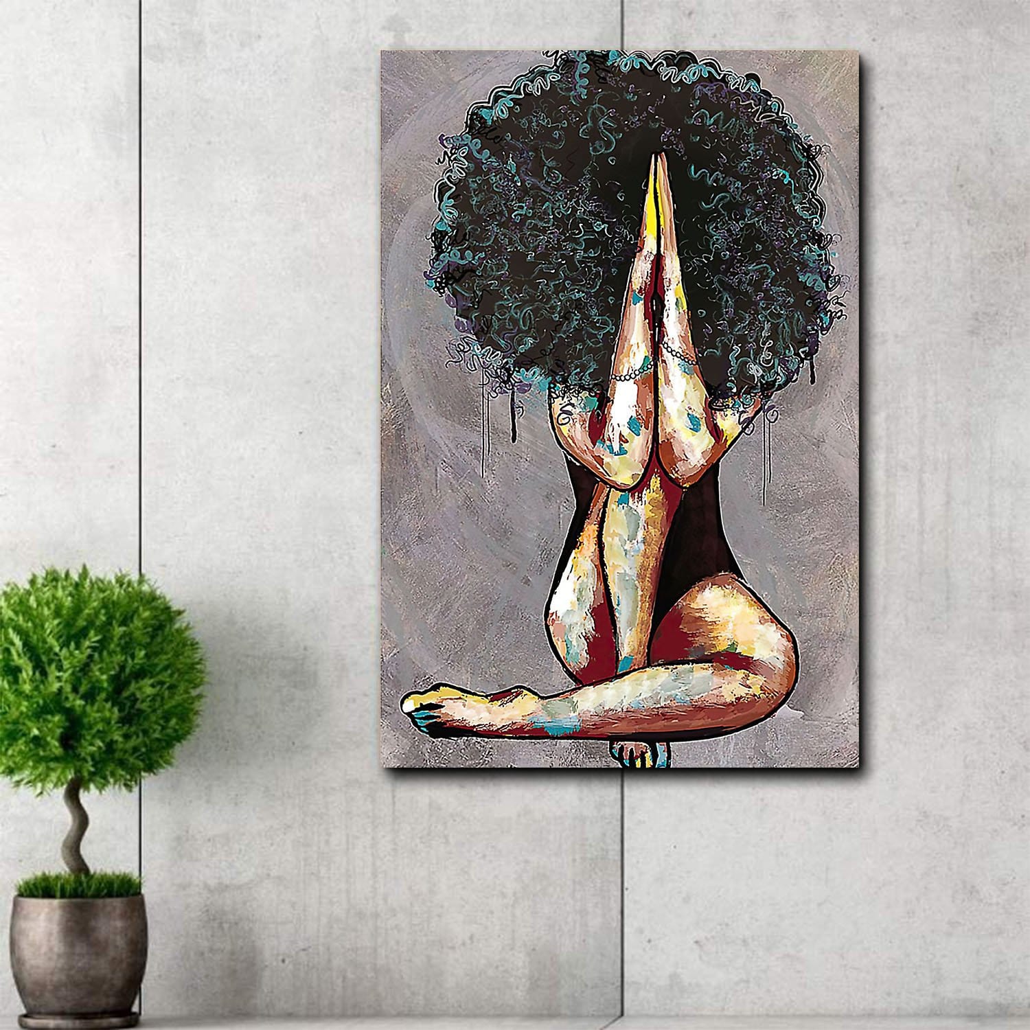 African American Art Poster Black Queen African Room Decor