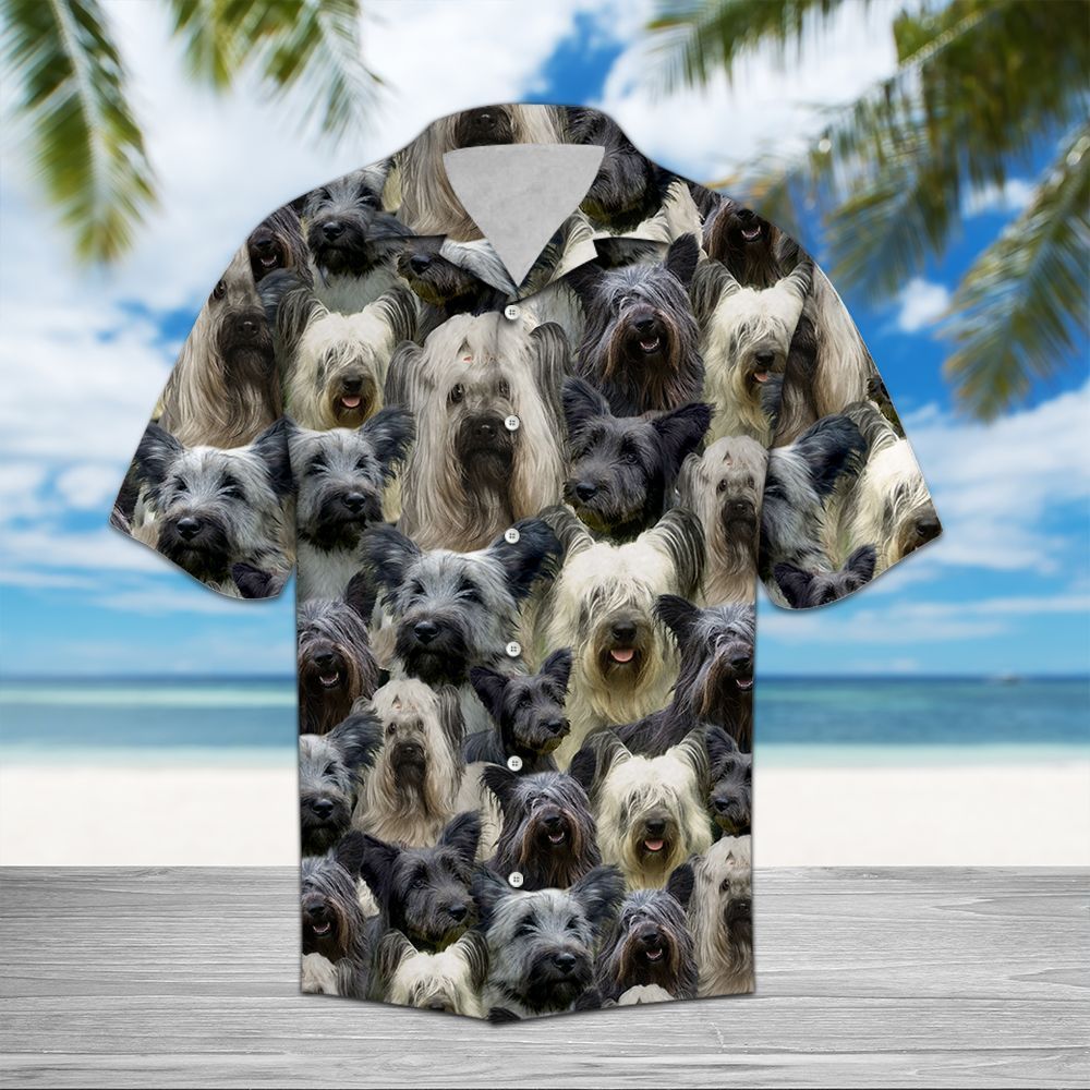 Skye Terrier Black High Quality Unisex Hawaii Shirt For Men And Women Ha26918