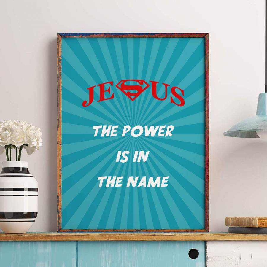 NTP2312 – Jesus – Power – Poster – Doodledong Shop