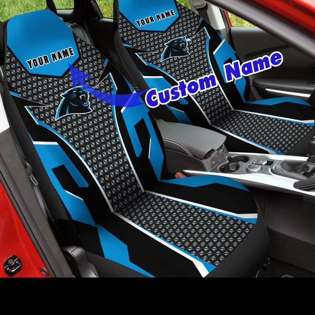 Carolina Panthers Custom Car Seat Covers (Set Of 2) -Ver All