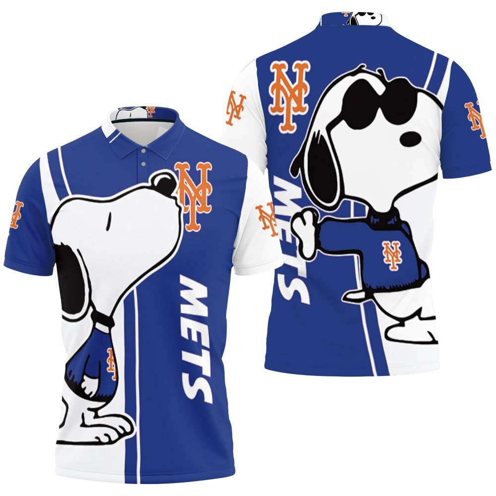 New York Mets Snoopy Lover 3D Printed Polo T-Shirt