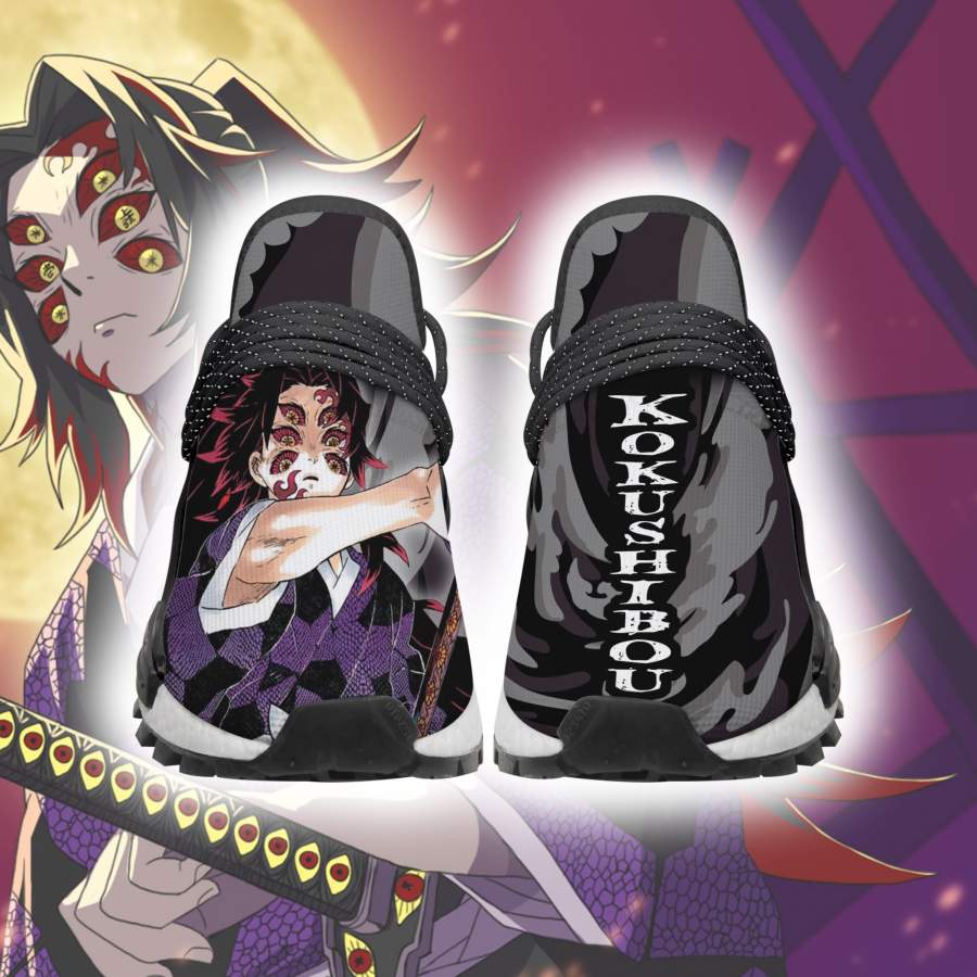 Demon Slayer Shoes Kokushibou NMD Sneakers Skill Anime Shoes