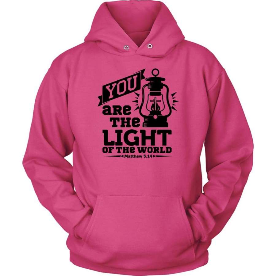 Matthew 5:14 you are the light of the world hoodie