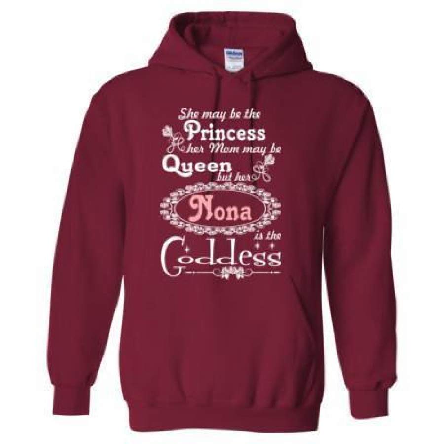 AGR She May Be The Princess Her Mom May Be Queen But Her Nona Is The Goddess – Heavy Blend™ Hooded Sweatshirt