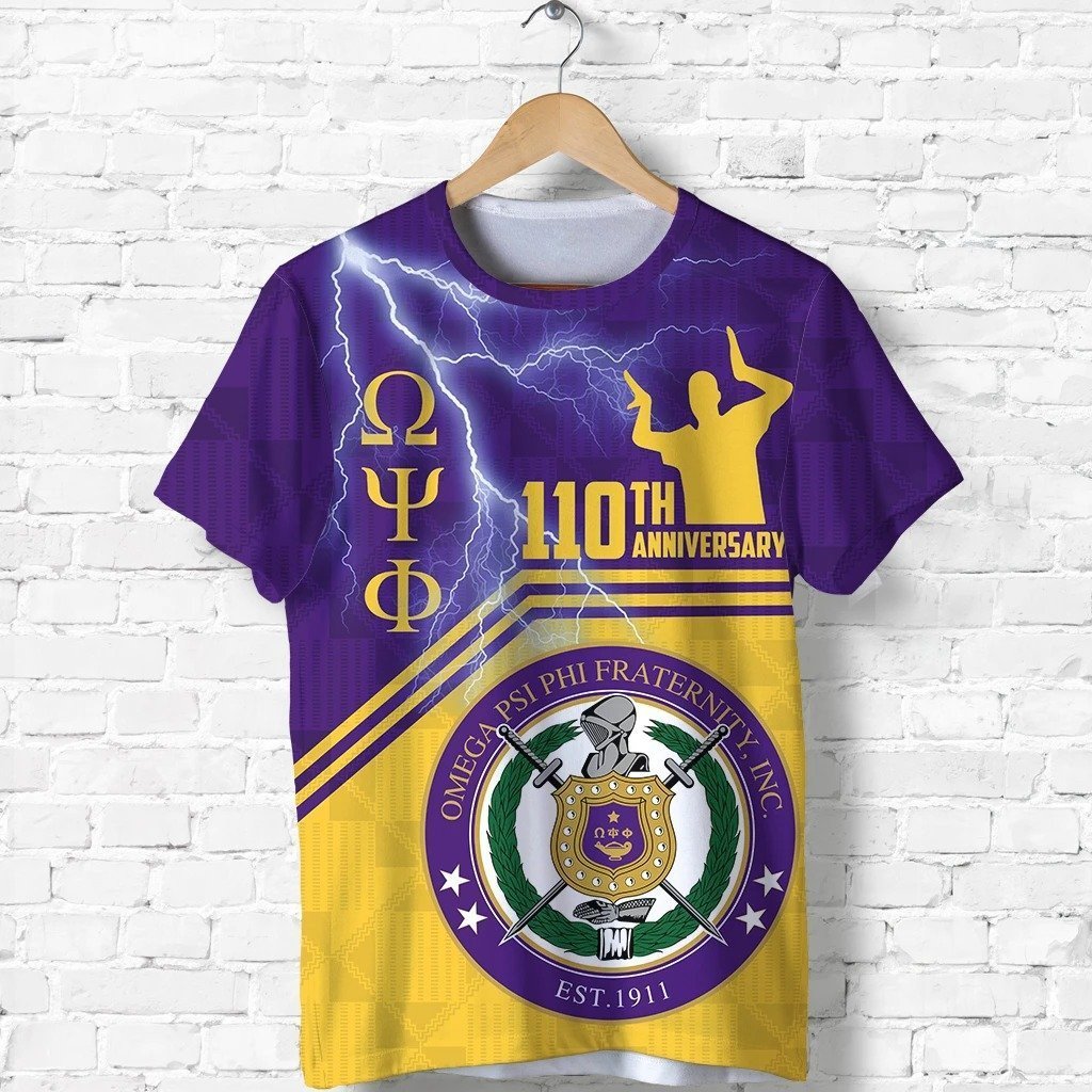 Fraternity Tshirt – Omega Psi Phi 110Th Anniversary Tshirt