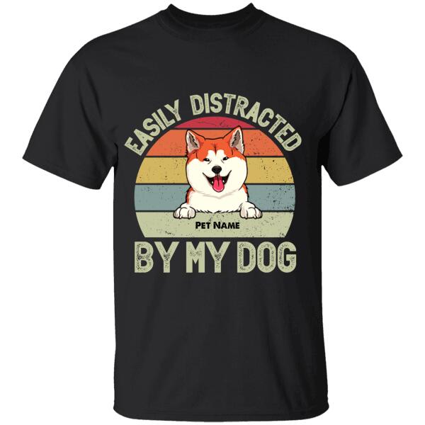 Easily Distracted By Dog Personalized T-Shirt Ts-Nb711