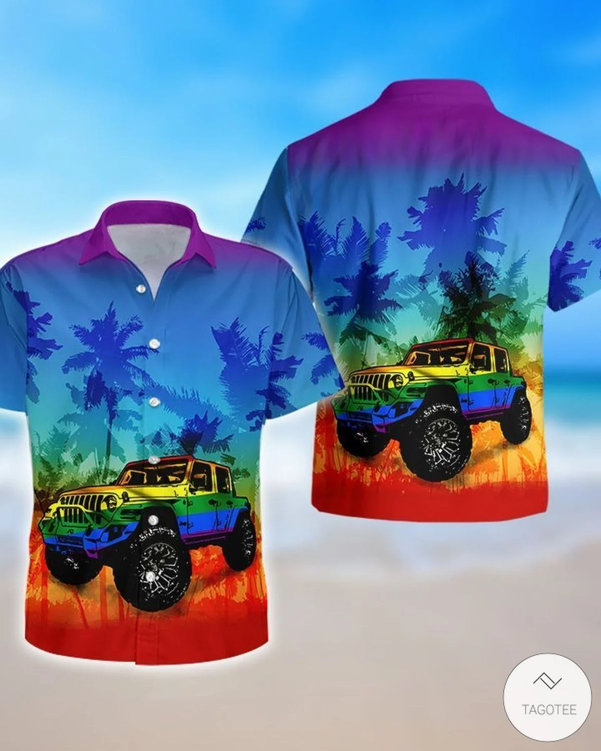 Jeep Lgbt Flag Hawaii Gay Pride Hawaii Shirt Ha26241