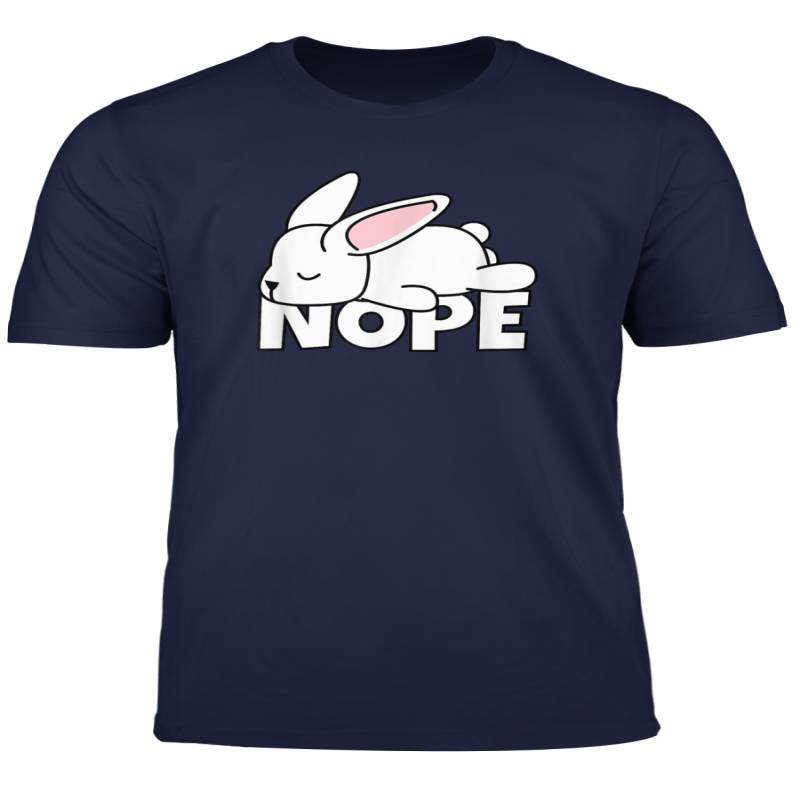 Lazy Rabbit T Shirt Cute Baby Bunny Comic Gift Idea Nope Tee