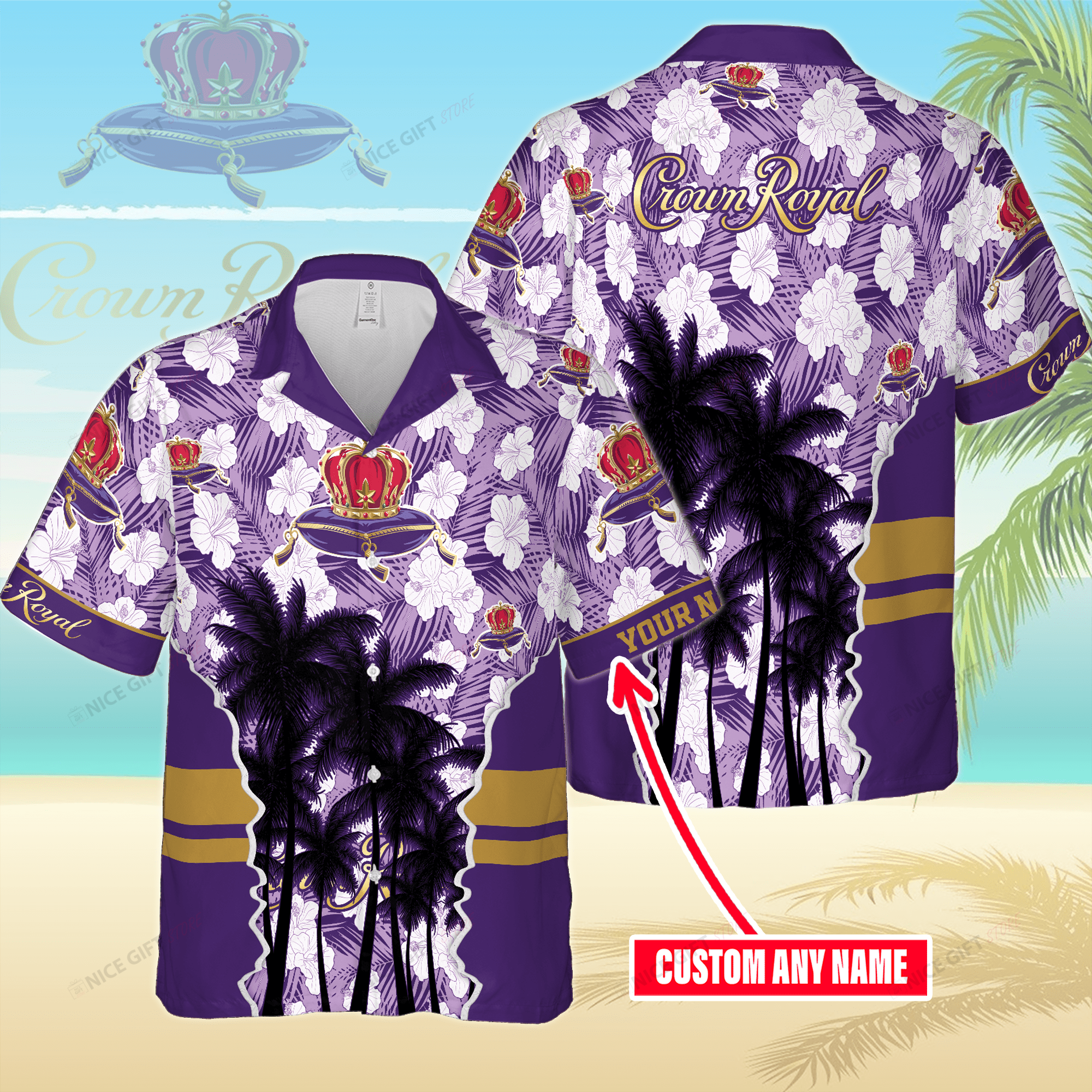 Crown Royal Custom Name Hawaiian Shirt 3Hs-I0S5
