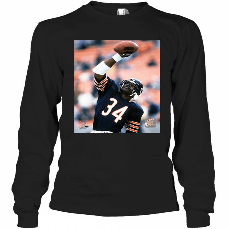 Walter Payton Chicago Bears Action Long Sleeve T-Shirt