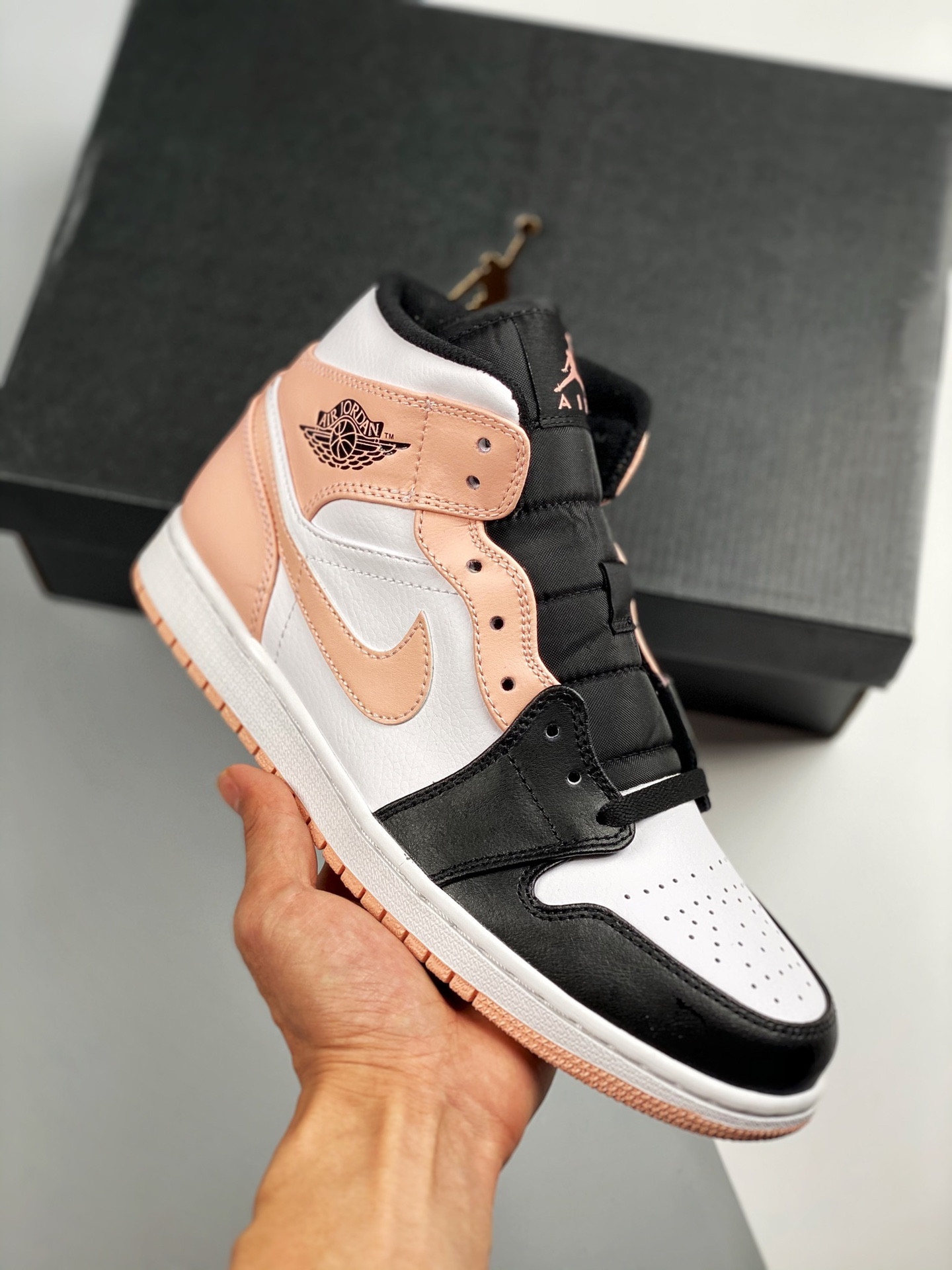 JD 1 Mid WhiteBlack-Crimson Tint 5341566