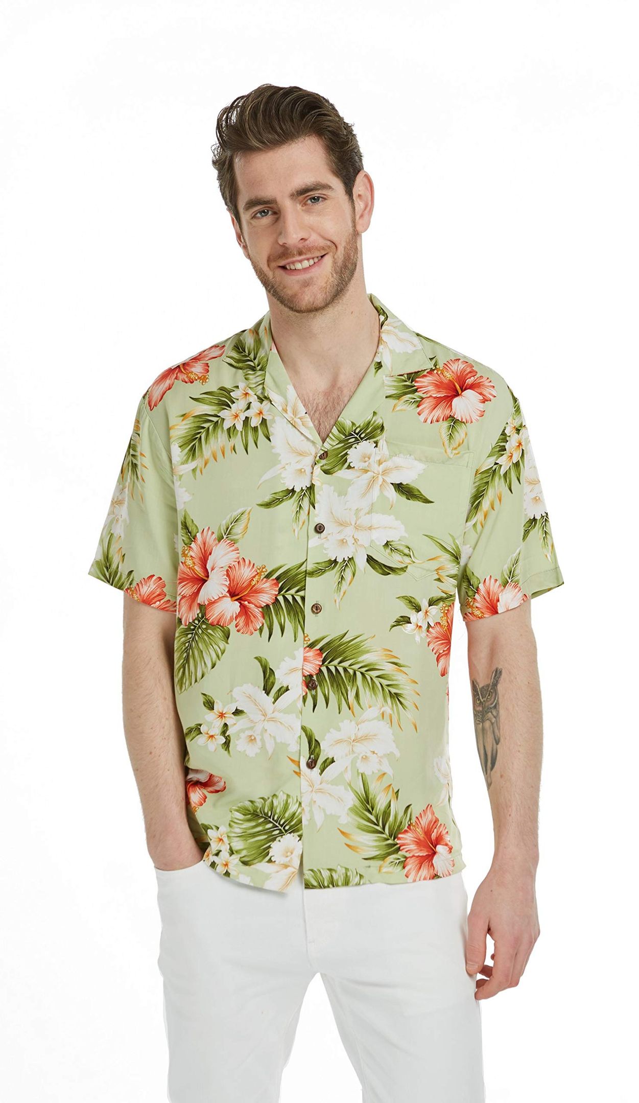 Orchid And Hibiscus Multicolor Best Design Hawaii Shirt Ha92159