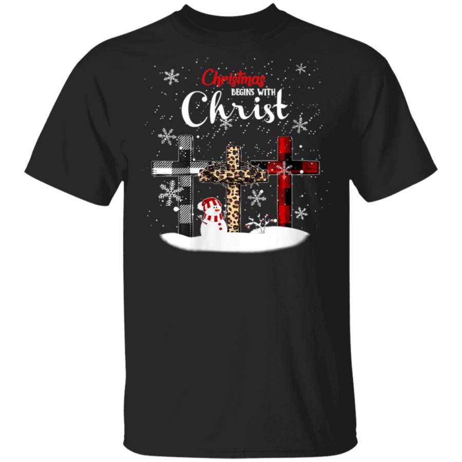 Womens Christmas Begins With Christ Costume Xmas Gifts V Neck T Shirt By Vevotee Store T-shirt Long Hoodie Black