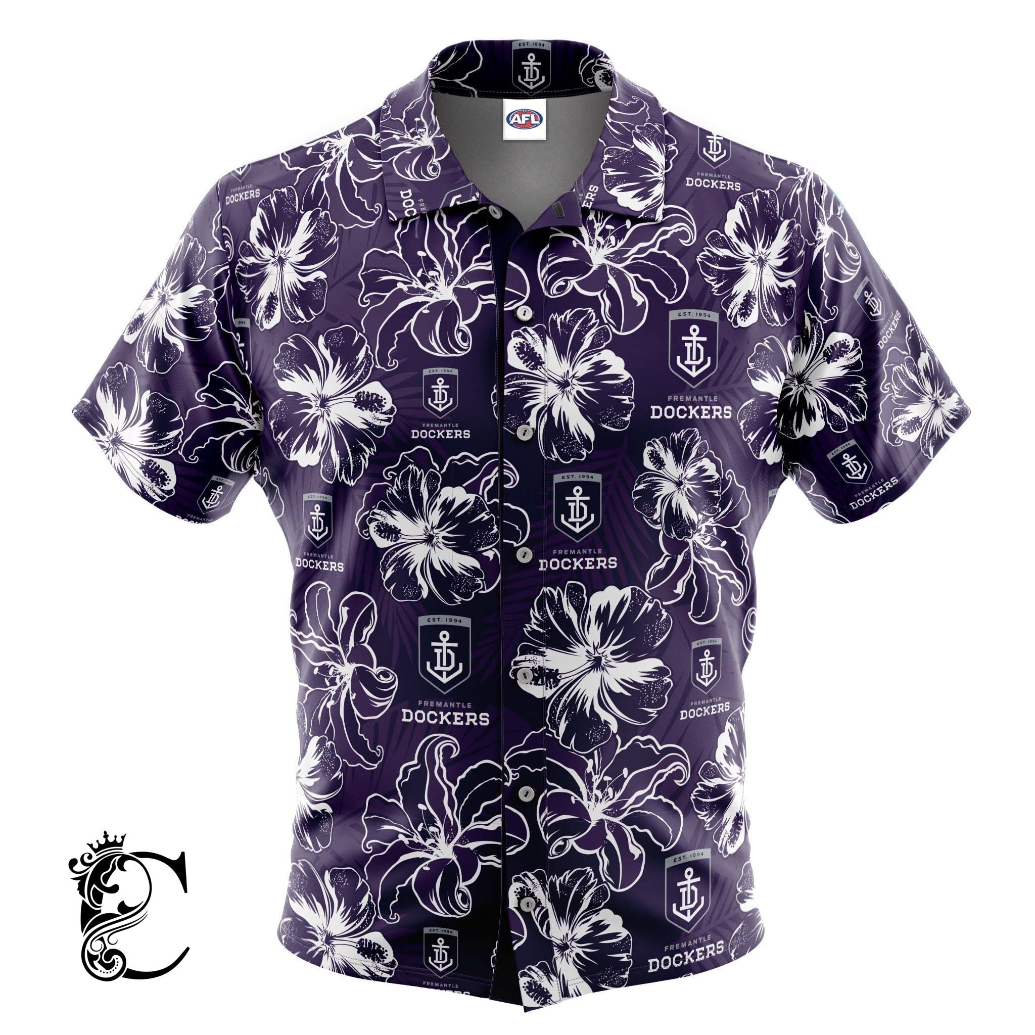 Afl Fremantle Dockers ‘Floral’ Hawaiian Shirt