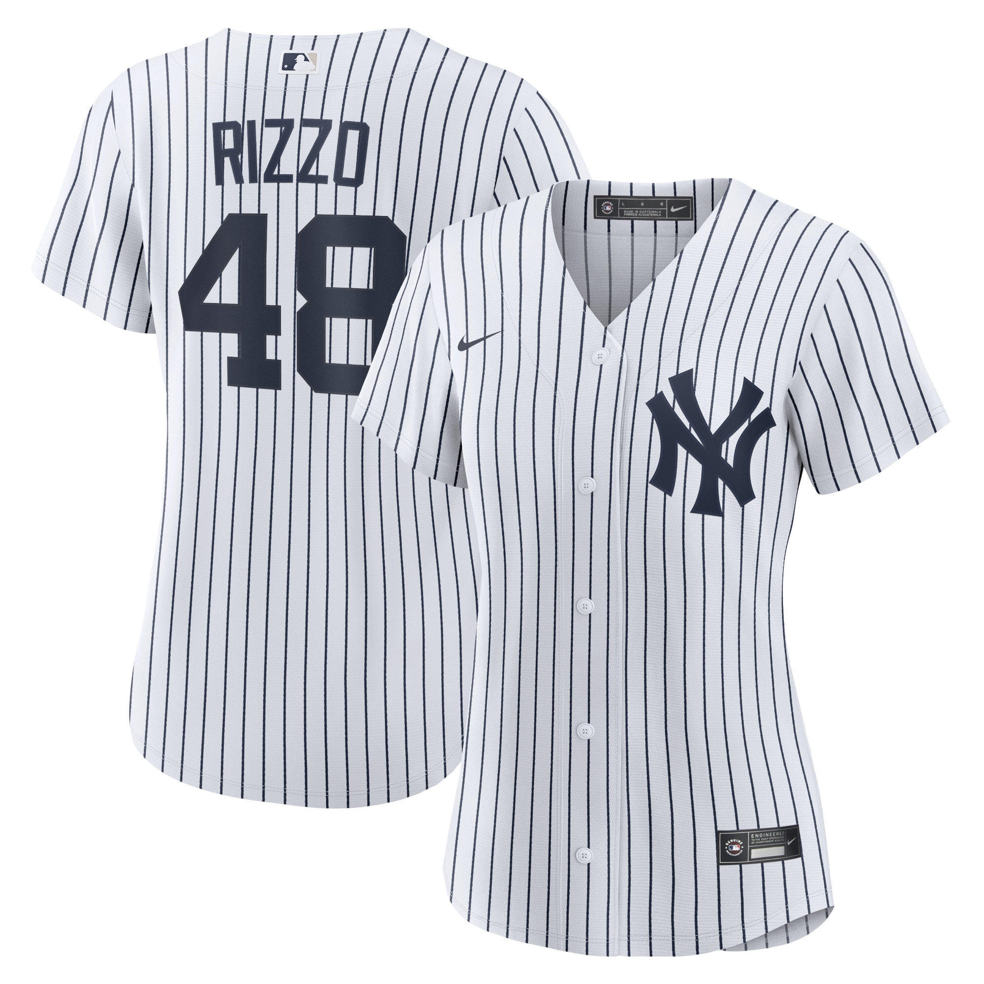 Anthony Rizzo New York Yankees Women's Home Official Replica Player Jersey – White