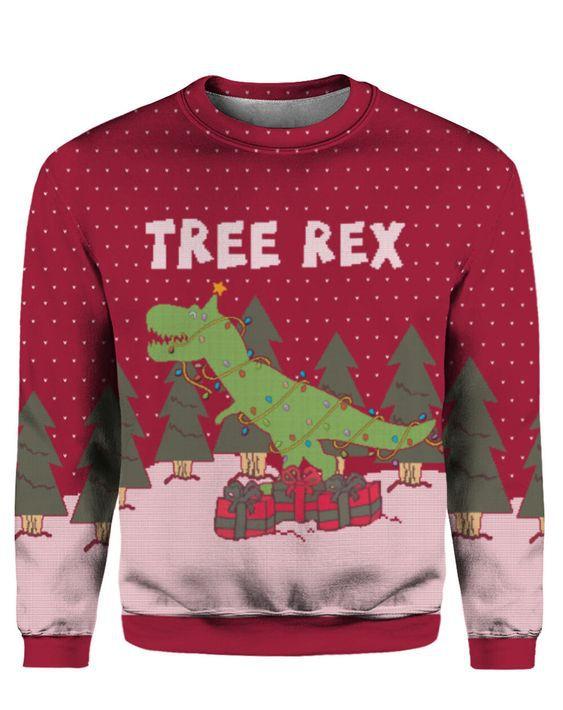 Tree Rex Christmas Ugly Christmas Sweater | For Men & Women | Adult | Us5359