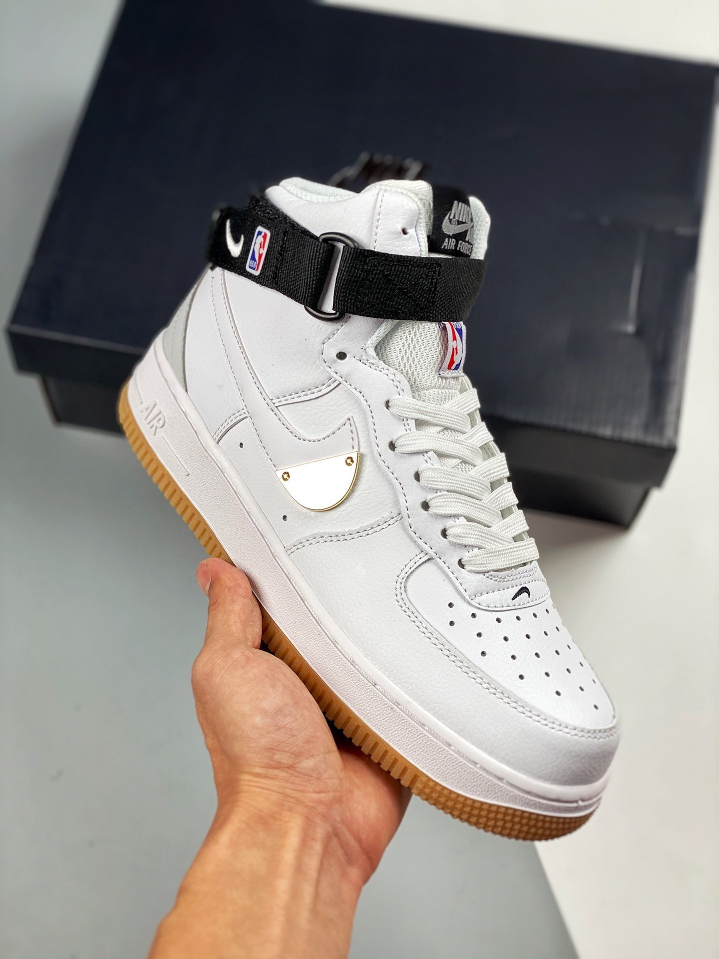 Nike Air Force 1 High NBA Pack White Gold 5340580