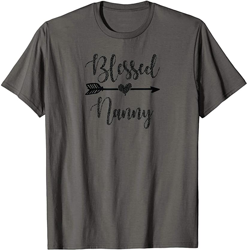 Blessed Nanny Mothers Day Grandma Leopard Women T-Shirt