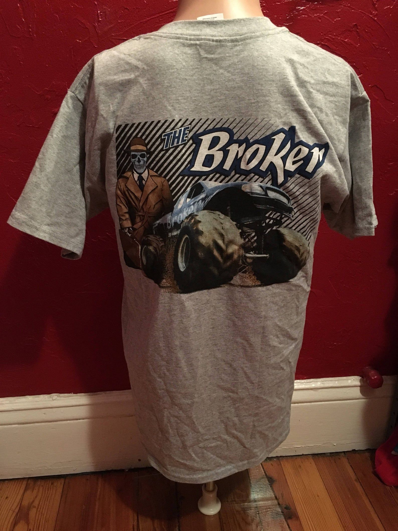 Rare The Broker Monster Truck T-Shirt Ushra Monster Jam