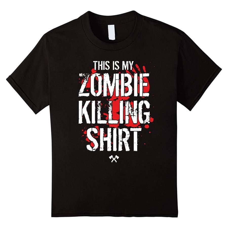 This Is My Zombie Killing Shirt – Funny Zombie T-Shirt Men