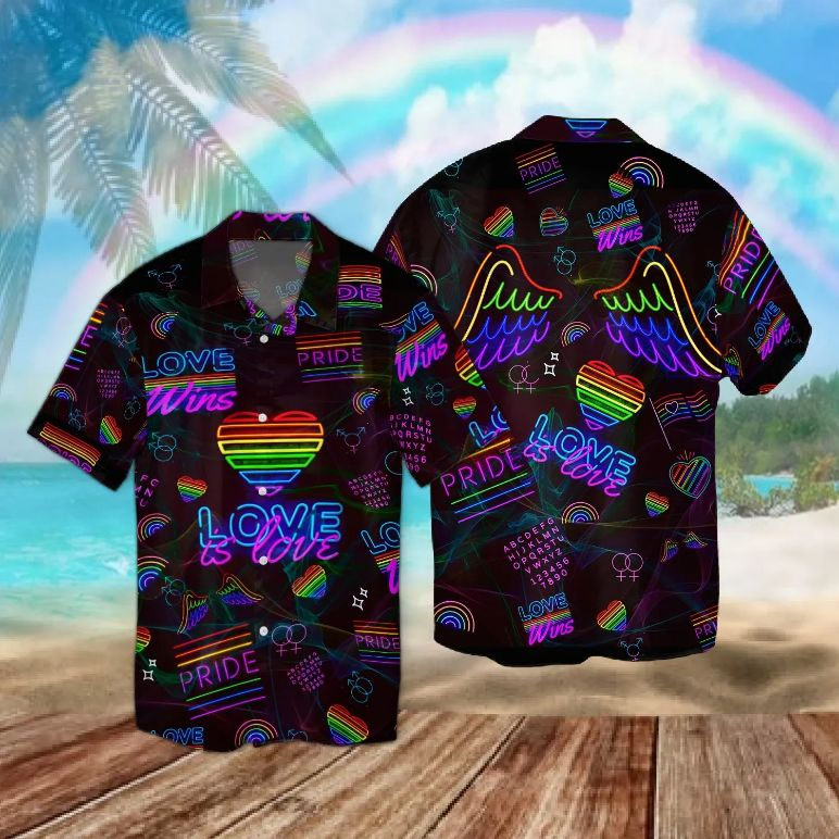 Lgbt Love Is Hawaii Hawaii Shirt For Couple Gift To Lesbian Ha47172